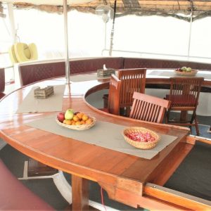The Phinisi Dining Area | Infinite Blue Dive Travel