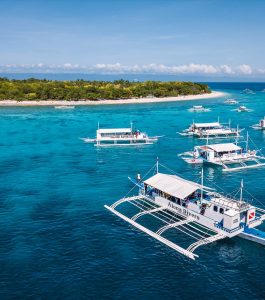 Dive Bohol | Dive Boats at Balicasag Island | Infinite Blue Dive Travel