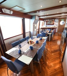Humboldt Explorer dining room | Infinite Blue Dive Travel