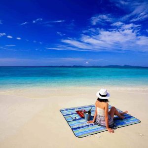 Relaxing on the beach | Yeben Island | Infinite Blue Dive Travel